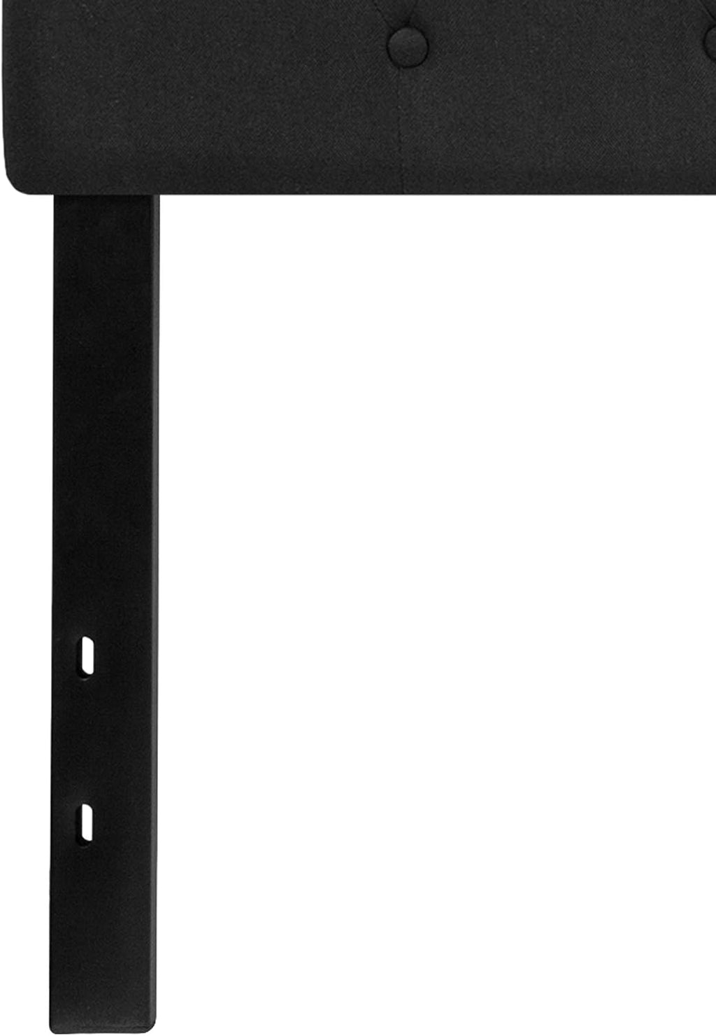 Flash Furniture Cambridge Tufted Upholstered King Size Headboard in Black Fabric