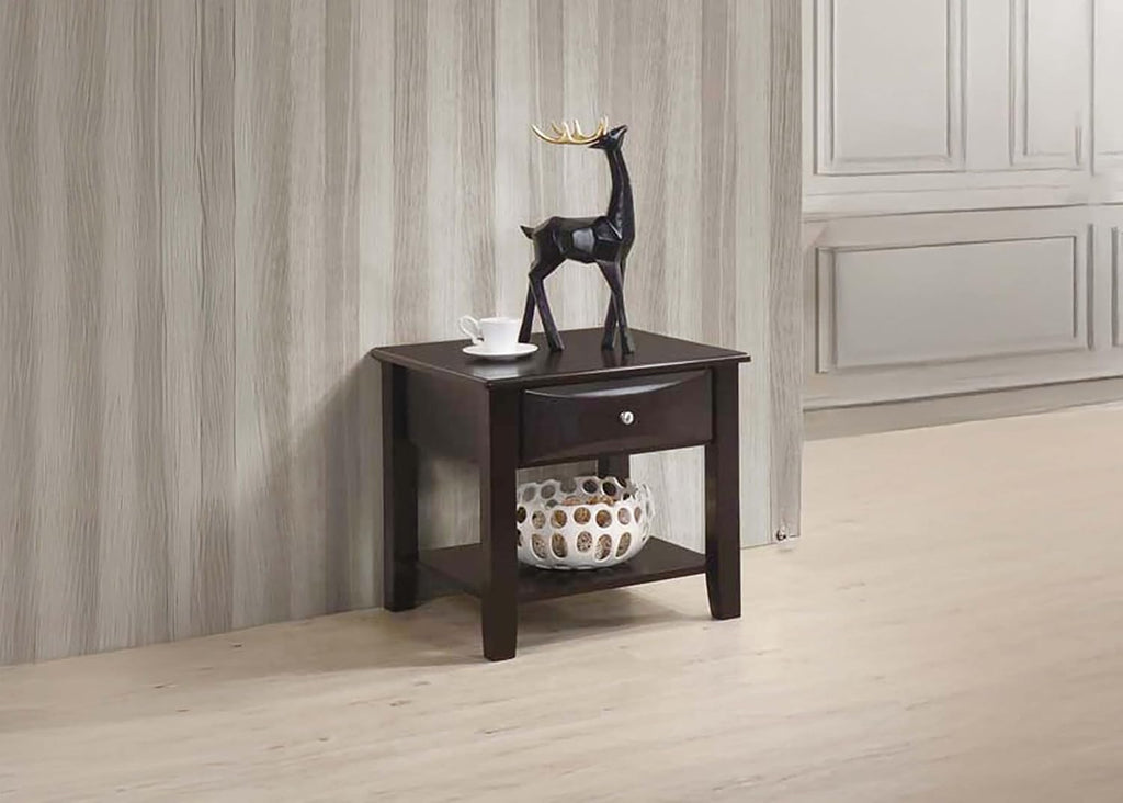 Espresso Finish 4pc Occasional Table Set with Antique Black, Espresso | Listed product dimensions are 47 x 16 x 30 in