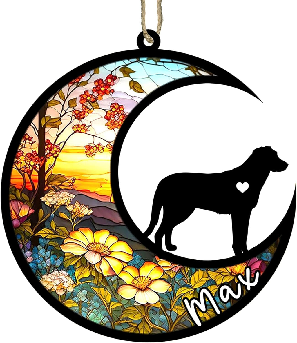 Personalized Dog Memorial, Custom Name Beauceron Dog Christmas Ornament with Name, Custom Breeds, Pet Loss Light Catcher, Gifts for Lovers Loss of Pet Sympathy on Mothers Day Christmas