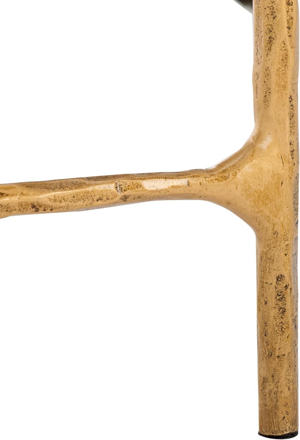 SAFAVIEH Couture Collection Jessa Brass Base & Black Marble Top Rectangular Console Table, Fully Assembled