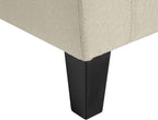 Elegant Linen Tufted Storage Ottoman Bench Lift Top Beige Contemporary Design Premium Upholstery Sturdy Construction Versatile Storage Solution