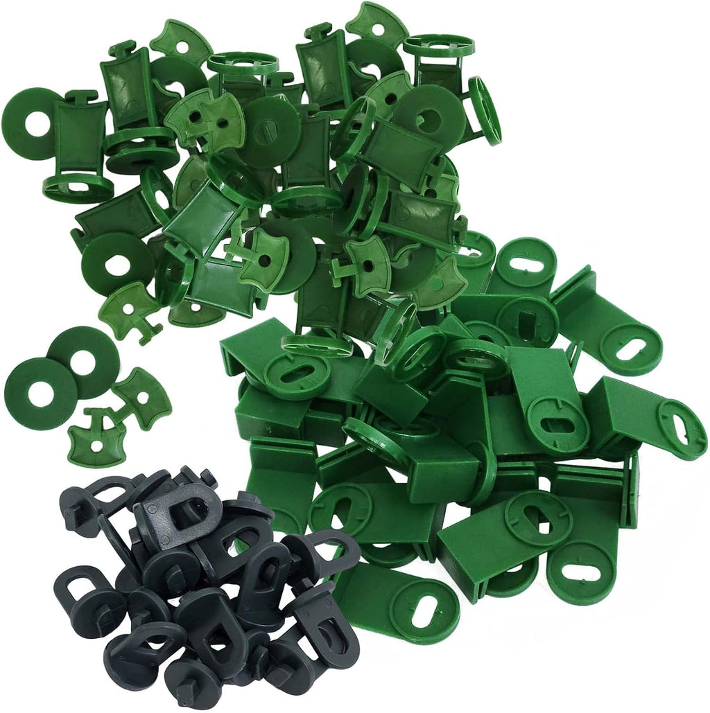 50 Full Sets Greenhouse Support Clip for Bubble Wrap Sunshade Net Insulation Shading Spring Summer Winter