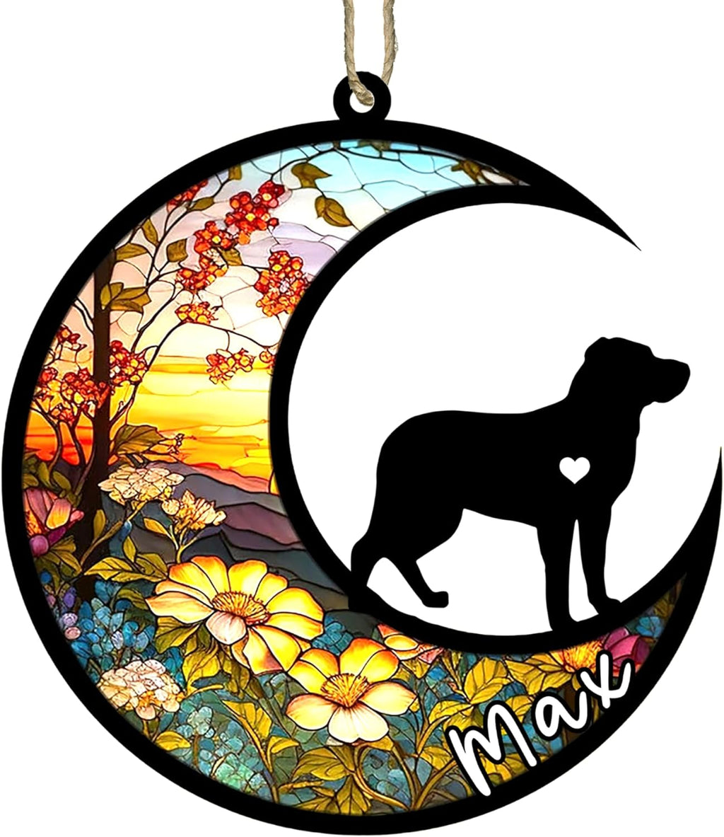 Personalized Dog Memorial, Custom Name Greater Swiss Mountain Dog Christmas Ornament with Name, Custom Breeds, Pet Loss Light Catcher, Gifts for Lovers Loss of Pet Sympathy on Mothers Day Christmas