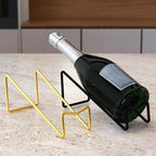 Wine Rack Metal Countertop Wine Rack, Iron Wine Bottle Holder & Beer Shelf Modern Wine Storage Organizer for Home Bar Decor Vertical Display Stand for Champagne & Drinks Sturdy & Elegant Des
