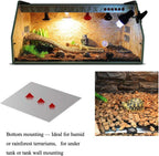 KABASI Reptile Heating Pad, 14W 11x11 inch Waterproof Reptile Heat Pad Under Tank Terrarium with Temperature Control, Safety Adjustable Reptile Heat Mat for Turtle, Tortoise, Snakes, Lizard, Gecko