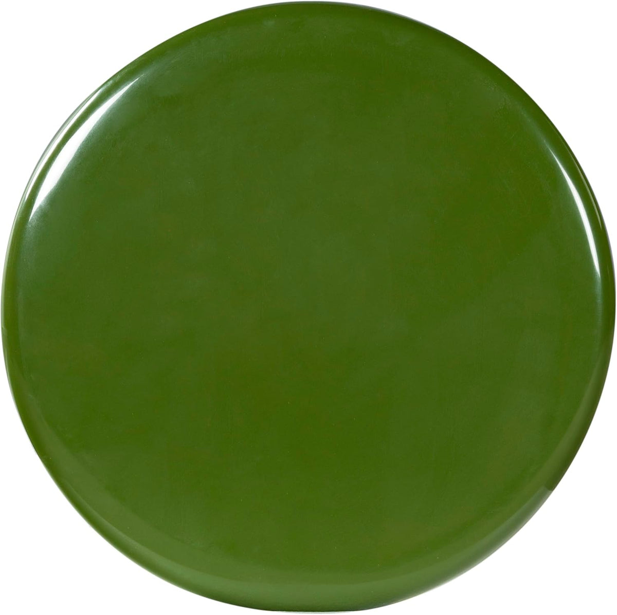 SAFAVIEH Couture Collection - Noelly Olive Green Concrete Accent Table, Contemporary Swirl Pedestal Side Table, High Gloss Finish, Fully Assembled (SFV2621C)