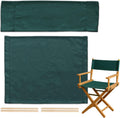 STAY GENT Director's Chair Canvas Replacement Kit for 18'' Directors Chairs(18" L x 15" W) - Replacement Canvas Durable Cotton Canvas Seat & Back Covers for Makeup, Outdoor Patio Stools, 1 Set Green
