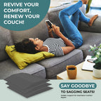Sofa Couch Cushion Support, Black, Set of 3 | Sagging Sofas Repair