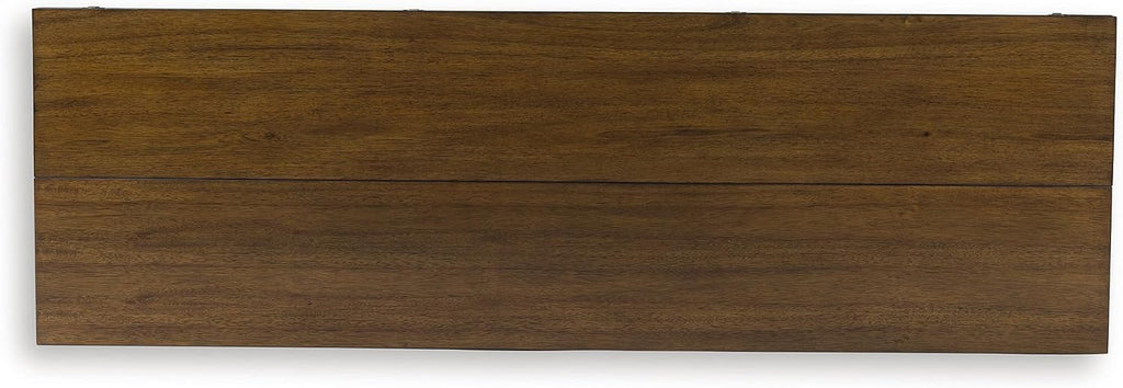 Signature Design by Ashley Sturlayne Flip Top Sofa Table, Expandable Console to Dining Table, Drop Leaf Design with Hardwood Solids, Space-Saving Multi-Use Furniture for Living Room, Brown