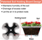 Vertical Planter 4 Tier Stackable Planters Garden Planters Strawberry Herb Flower and Vegetable Planter Indoor Outdoor Gardening Pots with Removable Wheels and Tools 2-Pack