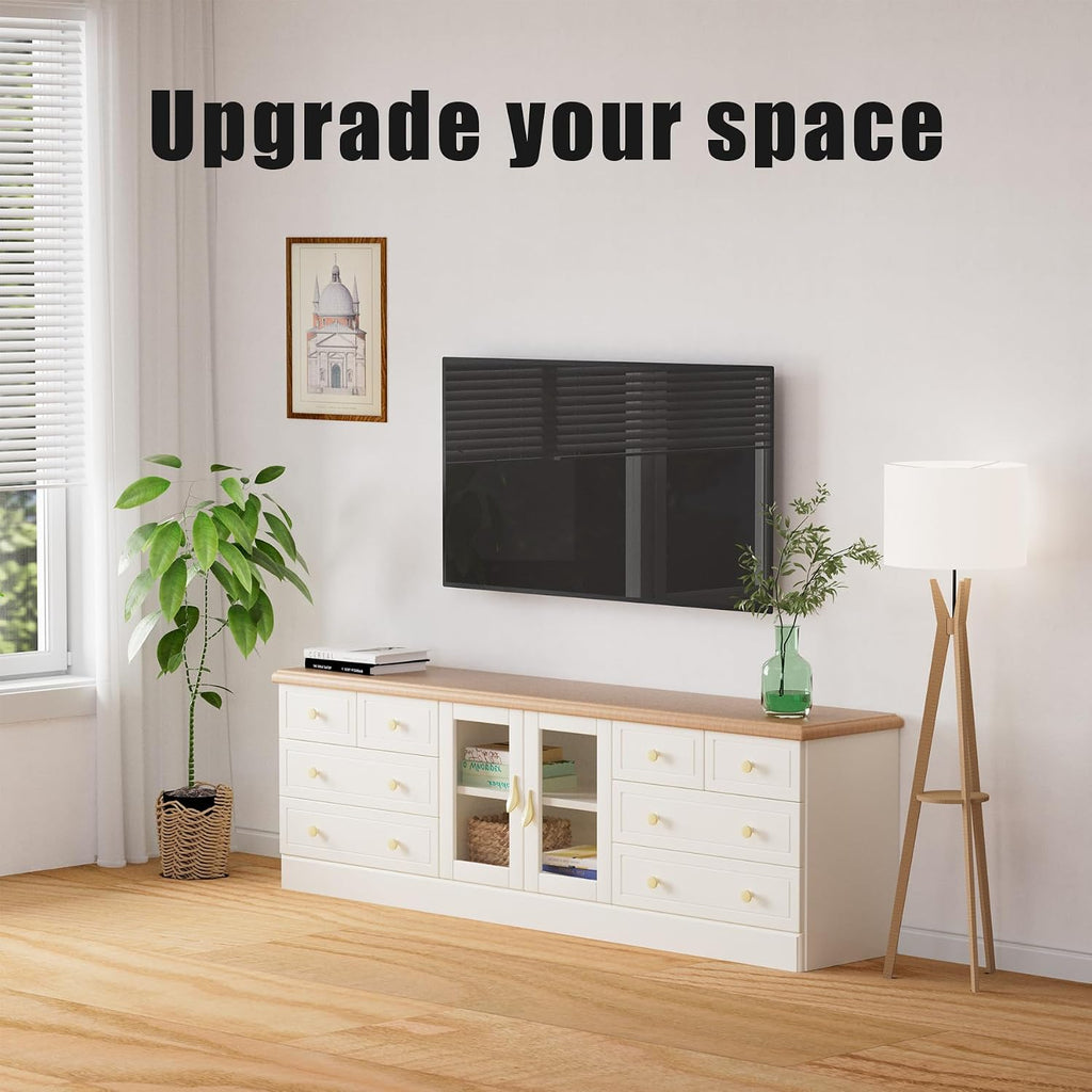 KAMIWI 1.2" Ultra Slim Fixed TV Wall Mount for 12-55 Inch TVs up to 100lbs | Low-Profile Flush TV Mount, Universal TV Wall Bracket, Fits 16"/24" Wood Stud, Max VESA 400 x 400 mm, Easy Installation