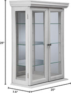 Design Toscano Country Tuscan Wall Curio Display and Storage Cabinet, 20 Inches Wide, 7 Inches Deep, 26 Inches High, Lily White