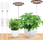 yadoker Plant Grow Light, LED Growing Light Full Spectrum for Indoor Plants,Height Adjustable, Automatic Timer, 5V Low Safe Voltage,Idea for Small Plants
