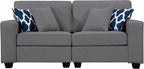 Legend Vansen Modular Sectional Sofa L Shaped Couch with Ottoman Modern Reversible Corner Sectional Couch for Living Room