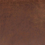 SIMPLIHOME Owen 34" Vegan Leather Storage Ottoman in Distressed Pecan Brown