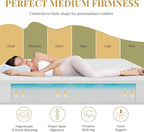 CH CHARME HOUSE 5 Inch Twin Size Memory Foam Mattress in a Box for Kids, Relieve Pressure with Medium Firm Support, Fiberglass Free, CertiPUR-US Certified