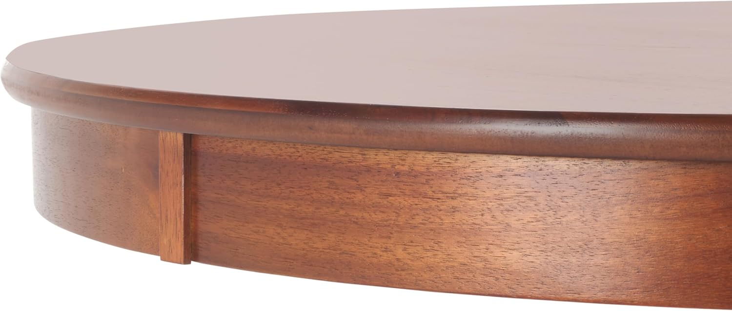 SAFAVIEH Home Collection - Sergio Rustic Cafe Brown Round Dining Table, Traditional Pedestal Design, Seats up to 4 (DTB9215A)