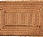 bali & pari Minahasa Bohemian Light Honey Braided Rattan Side Table