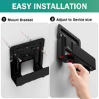 Cable Box Mount, Adjustable Wall Mount for Small and Wide Devices- 1 PCS | Modem Mount,Wall Mount Bracket Compatible for Cable Boxes, Modems, DVD Players,PS3, PS4, Xbox One S