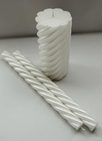 Unity Candle Set for Wedding - Wedding Unity Set for Reception and Ceremony - 6” Pillar Candle & Two 10” Taper Candles -Unity Candles- Marriage Unity Ritual-White