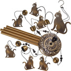 Garden Cat Wind Chimes Outdoor Indoor Decor - with 4 Tubes 7 Cats Wind Chime, Mobile Romantic Cats Wind Catcher, Bronze Cats Wind Bells for Home, Mom Gifts, Balcony, Tree, Festival, Garden Decoration