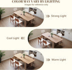 Expandable Dining Table for 4-10 People, 54 to 85 Inch Rectangular Kitchen Table with Self-Storing Leaf, Modern Engineered Wood Dining Table