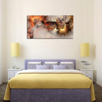 YYYYHPP YP1075 Abstract Clouds Modern Wall Art Decor Orange Abstract Poster Art abstract wall art for living room Bedroom Kitchen Home and Office Wall Decor