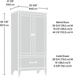 Sauder Carson Forge Armoire, Washington Cherry finish