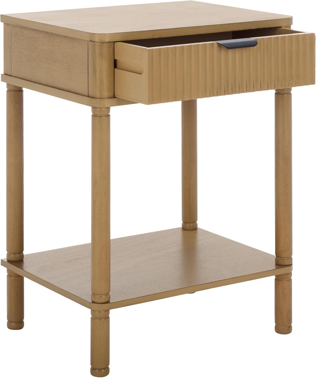 SAFAVIEH Home Collection Thurston Desert Brown 1-Drawer Accent Table