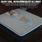 Full Mattress 12 Inch, Hybrid Full Size Mattress in a Box, Gel Full Size Memory Foam Mattress with Pocket Springs, Medium Firm Feel, Edge Support, Cool Sleep, Motion Isolation & Pressure Relief