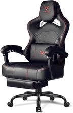 VITESSE Big and Tall Gaming Chair 400lb Capacity with Footrest | Racing-Style High Back Video Game Chair for Adults, PU Leather Computer Chair with Oversized Headrest for Gaming and Work