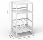 Record Player Stand,3-Tier Record Player Table with U-Shaped Vinyl Storage Up to 120 Albums,28" H End Table Turntable Stand with Storage,Record Table Vinyl for Living Room Bedroom