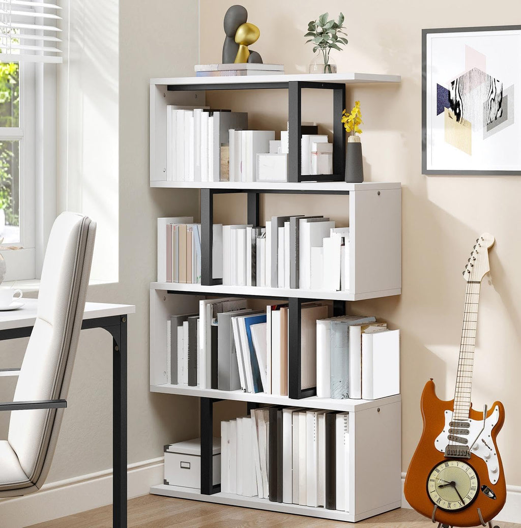 DWVO 5-Tier Geometric Bookshelf