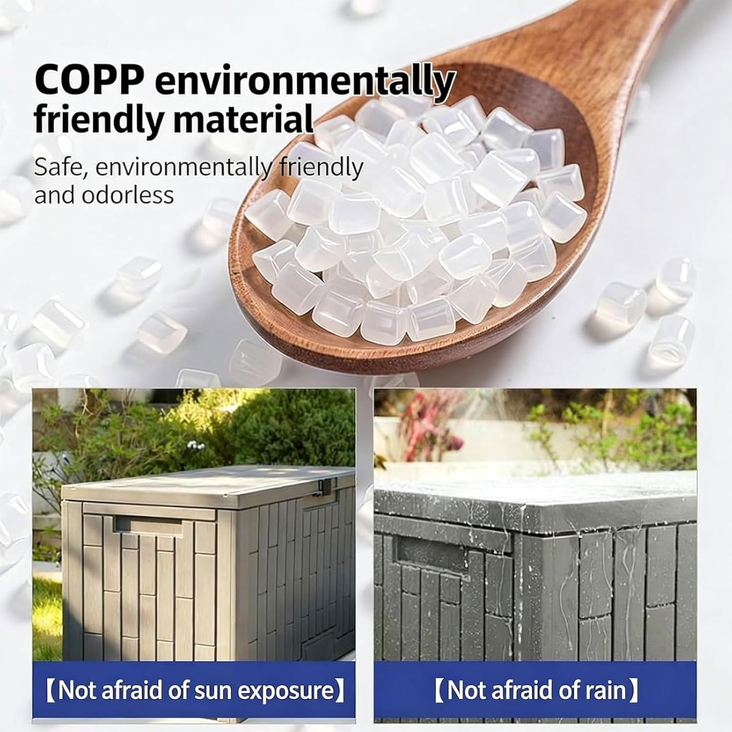 Outdoor Storage Box With Lock Slot, Package Delivery Boxes For Outside, Features Extra-large Storage Space, Deck Boxes Outdoor Waterproof, for A Wide Range Of Applications(Small)