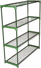 Panana 4 Tier Garden Greenhouse Steel Staging Shelving Plant Stand Garden Shelving Unit Garage Storage Racking, 2 Pack Plant Racks