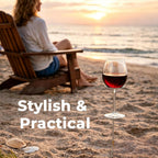 Yard Wine Glass Holder – Garden Beverage Stakes Champagne, Cup, Campers Entertainers, Backyard Beach Camping Picnic Park | Campers Entertainers Backyard Beach Camping Picnic Park Courtyard Lawn Patio