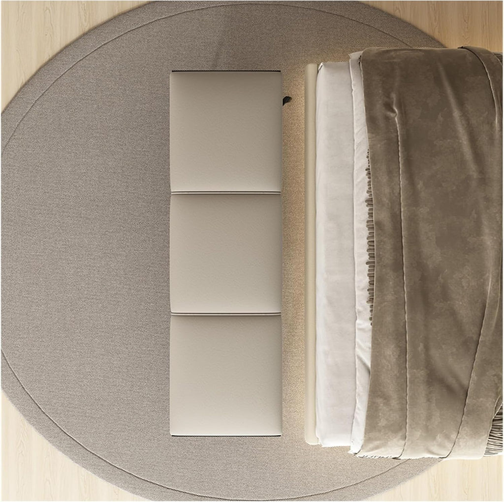 Modern Bedroom Bench Leathers, Upholstered End of Bed with Padded Seat and Metal Legs, Modern Indoor Footrest for Entryway Living Room, Bedrooms Entryway(Beige)