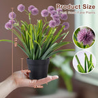 3 Pack Fake Small Plant in Pot Artificial Potted Flowers for Home Decor Fake Flower Plant Greenery Mini Faux Plant for Indoor Bedroom Living Room Office Shelf Bathroom Farmhouse Decor (Type 4)
