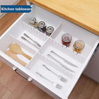 Drawer Divider,Adjustable Drawer Dividers Organizers for Baby Clothes, Underwear,Sock,Expandable Office Dresser Bathroom Desk Kitchen Separators Organizer (8 Pcs White)