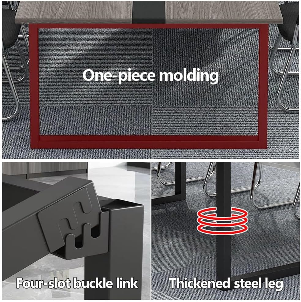 Generic Modern Office Conference Table, 63"L*31.5"W*29.1H/160*80*74cm, Wood, 6 Seater, Contemporary Style, Indoor/Outdoor Use