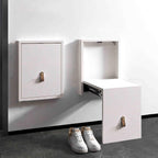 Hidden Shoe Bench, Shoe Bench Rack for Entryway, Folding Chair Wall-Mounted Invisible Shoe-Changing Stool, Fold Down and Up Shoe Bench On The Wall(D1)