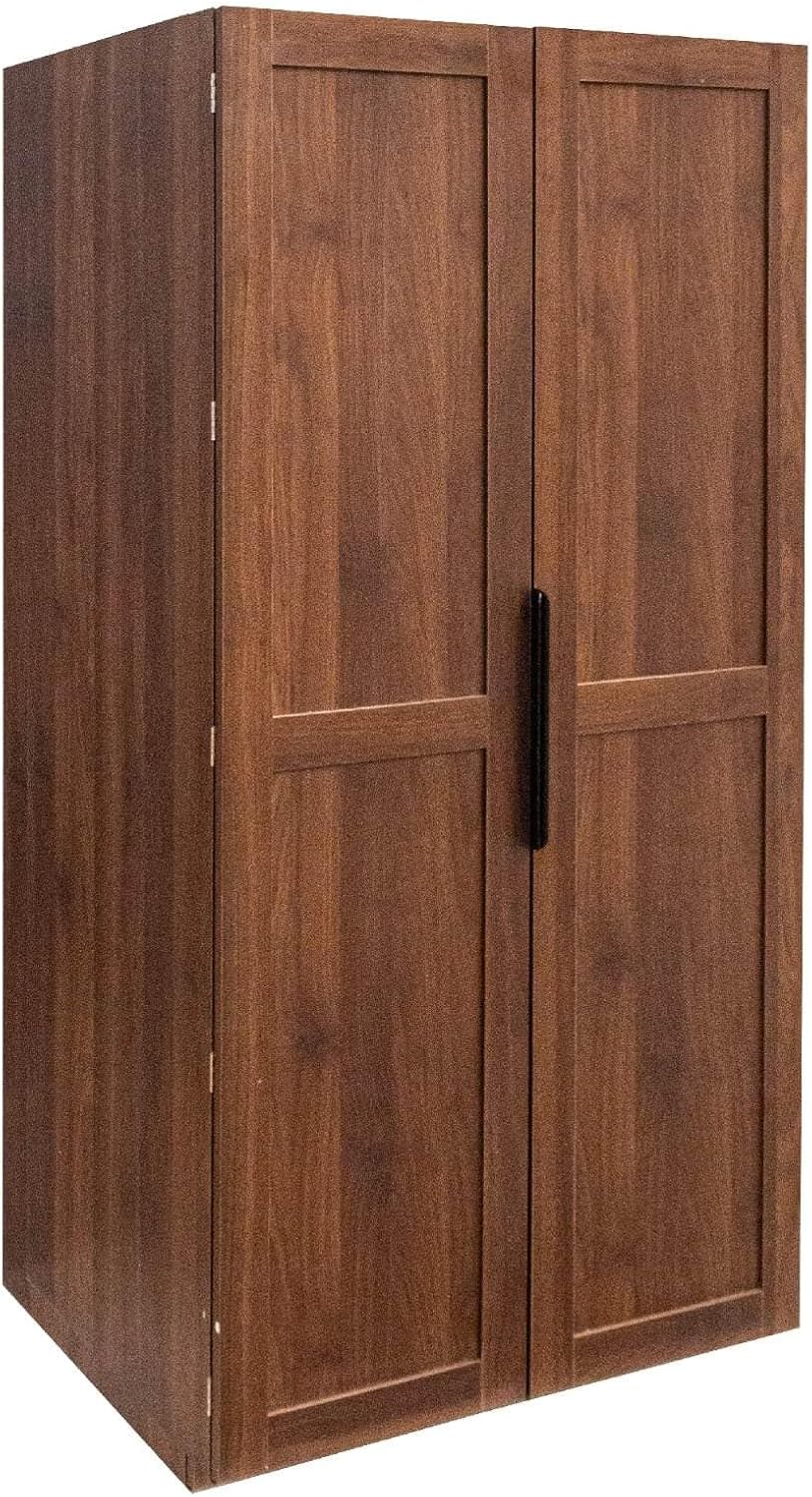 Kitchen Pantry Cabinet with Doors & Shelves, 62.8" Freestanding Cupboard | 180° Door Opening, 5-Layer Inner Door Shelves, Particle Board & MDF Construction, Melamine Finish, Easy Maintenance