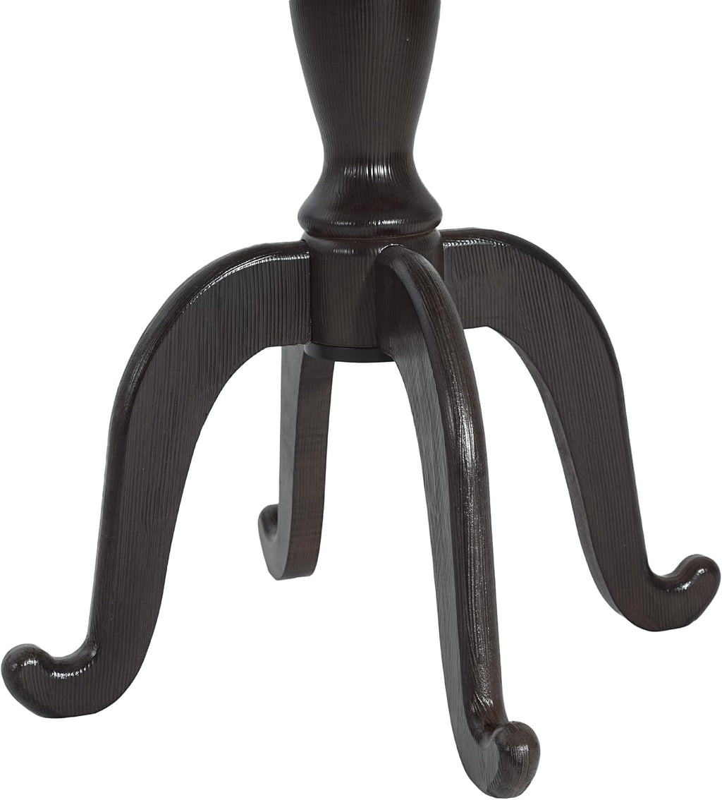Christopher Knight Home Elizabeth 25" Small End Table with Spider Leg, Living Room Side Table, Accent Table with Lipped Tabletop, French Country Furniture, Wooden Small Coffee Table, Black + Natural