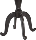 Christopher Knight Home Elizabeth 25" Small End Table with Spider Leg, Living Room Side Table, Accent Table with Lipped Tabletop, French Country Furniture, Wooden Small Coffee Table, Black + Natural