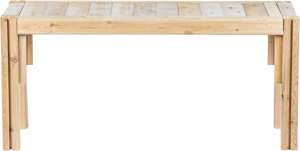 Greenes Fence Cedar Storage Shelf, 44 in. x 16 in. x 20 in. - Made in USA with North American Cedar