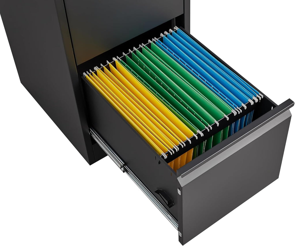 4 Drawer File Cabinet with Lock,Heavy Duty Vertical Filing Cabinets for Home Office, File Storage Cabinet for Letter/Legal/A4/F4 Size File,Assembly Required
