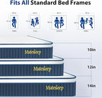 Twin Size Mattress 12 Inch, Twin Mattress in a Box, Hybrid Gel Memory Foam Medium Firm Feel Individual Pocket Springs Matress, Breathable Fabric, Strong Edge Support, Fiberglass Free