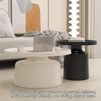 Round Metal Side Table, Multipurpose End Table for Living Room, Bedroom, Office, Balcony - Ideal for Small Spaces