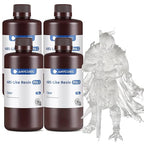 ANYCUBIC ABS-Like Resin Pro 2 Bundle, Upgraded 8K 3D Printer Resin with Enhanced Strength and Toughness, Wide Compatibility for All LCD Resin 3D Printers (4Packs*1kg Clear, 4kg in Total)
