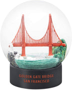 Hengulus Snow Globe: Golden Gate Bridge San Francisco Fog, Modern Style, Glass, Gray Or White